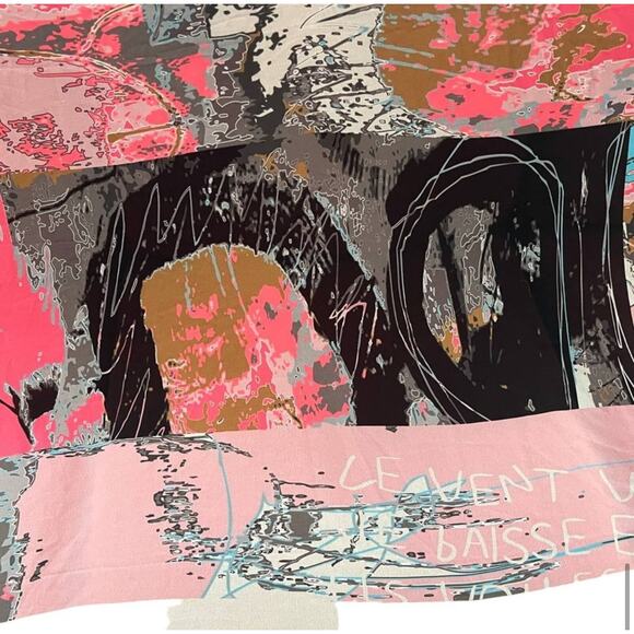 NWT Volt Design No375 HALO Sheer Art Design Inspired Printed Scarf Wrap 37”x 55” - Picture 11 of 13